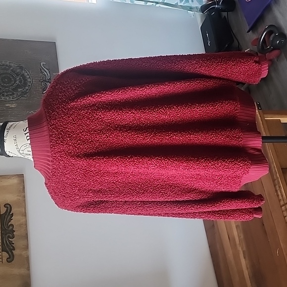 Red Fuzzy Sweater - Picture 4 of 4